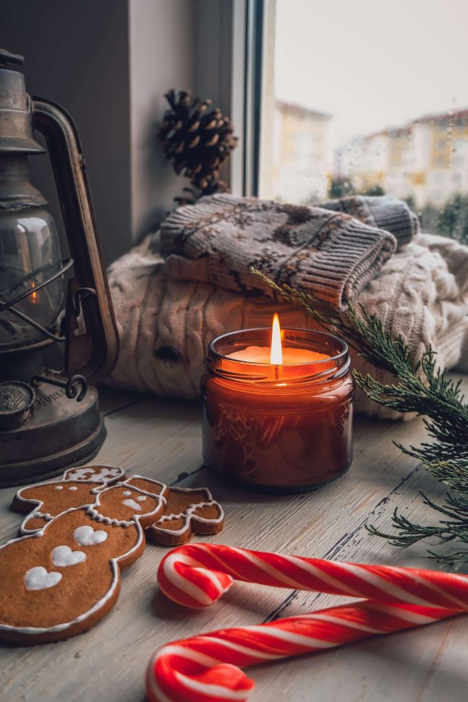 Beeswax Candles vs Soy Candles: Jar candles inside a home